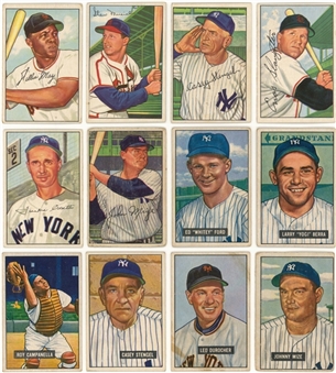 1951 and 1952 Bowman Collection (166) Including Hall of Famers